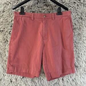 Polo Ralph Lauren Chino Classic For 9" Size‎ 33 Pink Shorts Cotton Preppy Casual